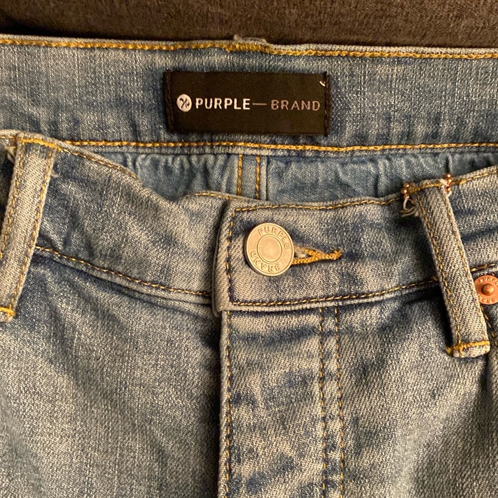Purple jeans